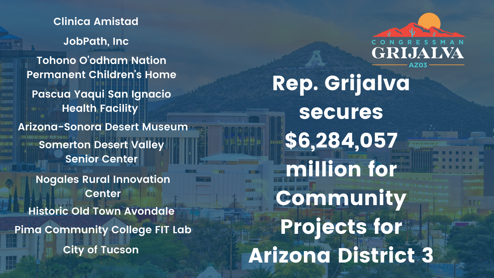 FY22 Community Project Funding Guidelines Raúl Grijalva